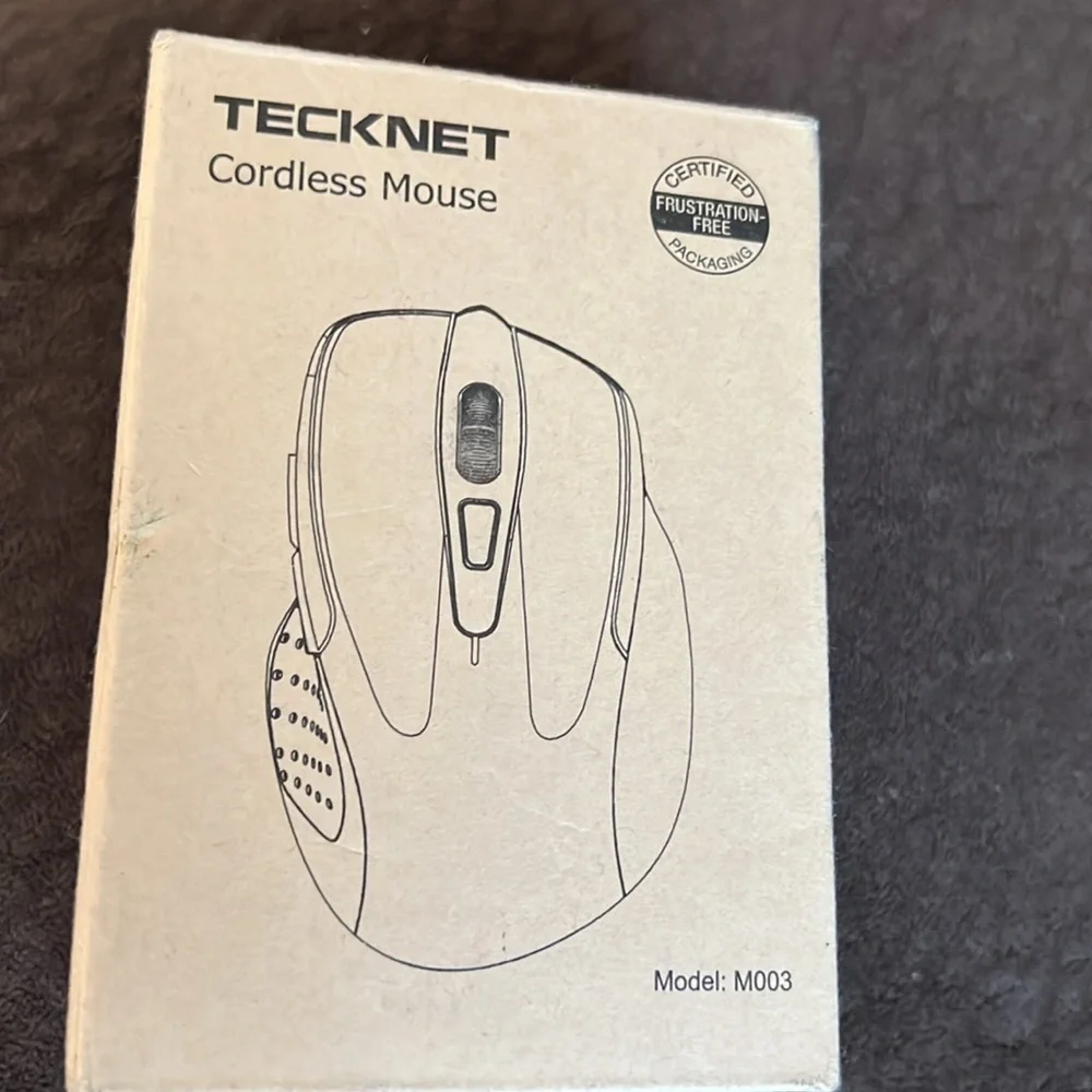 TECKNET CORDLESS MOUSE MODEL M003 NEW IN BOX BLUE